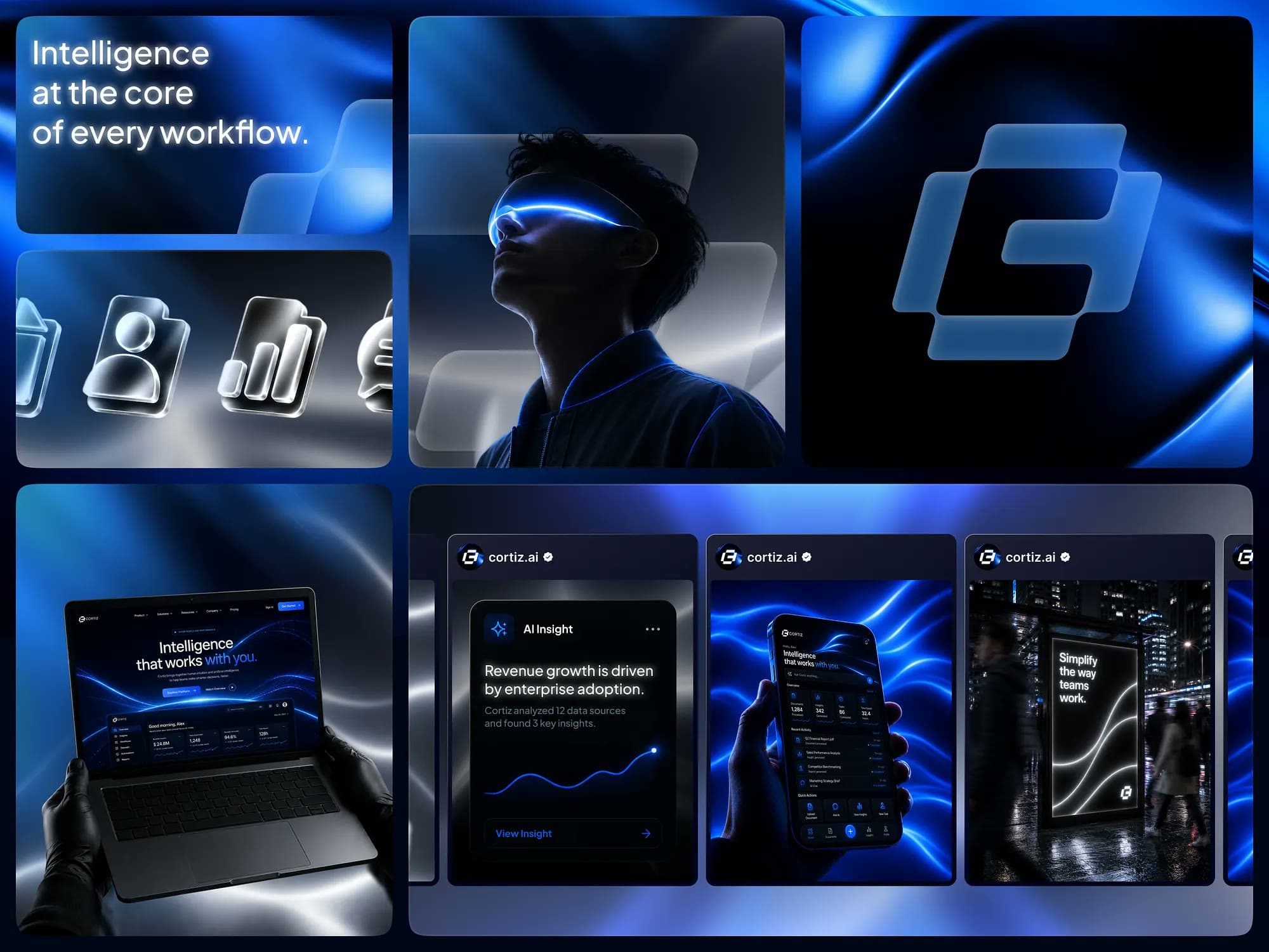 Cortiz, branding design, view 1