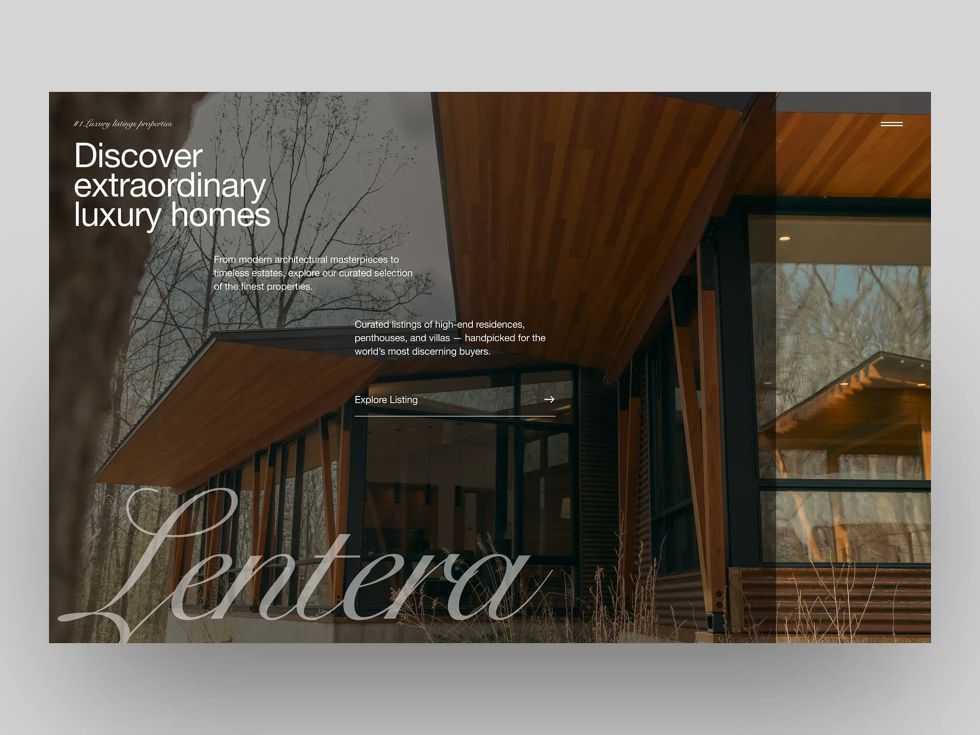 Lentera, Landing Page