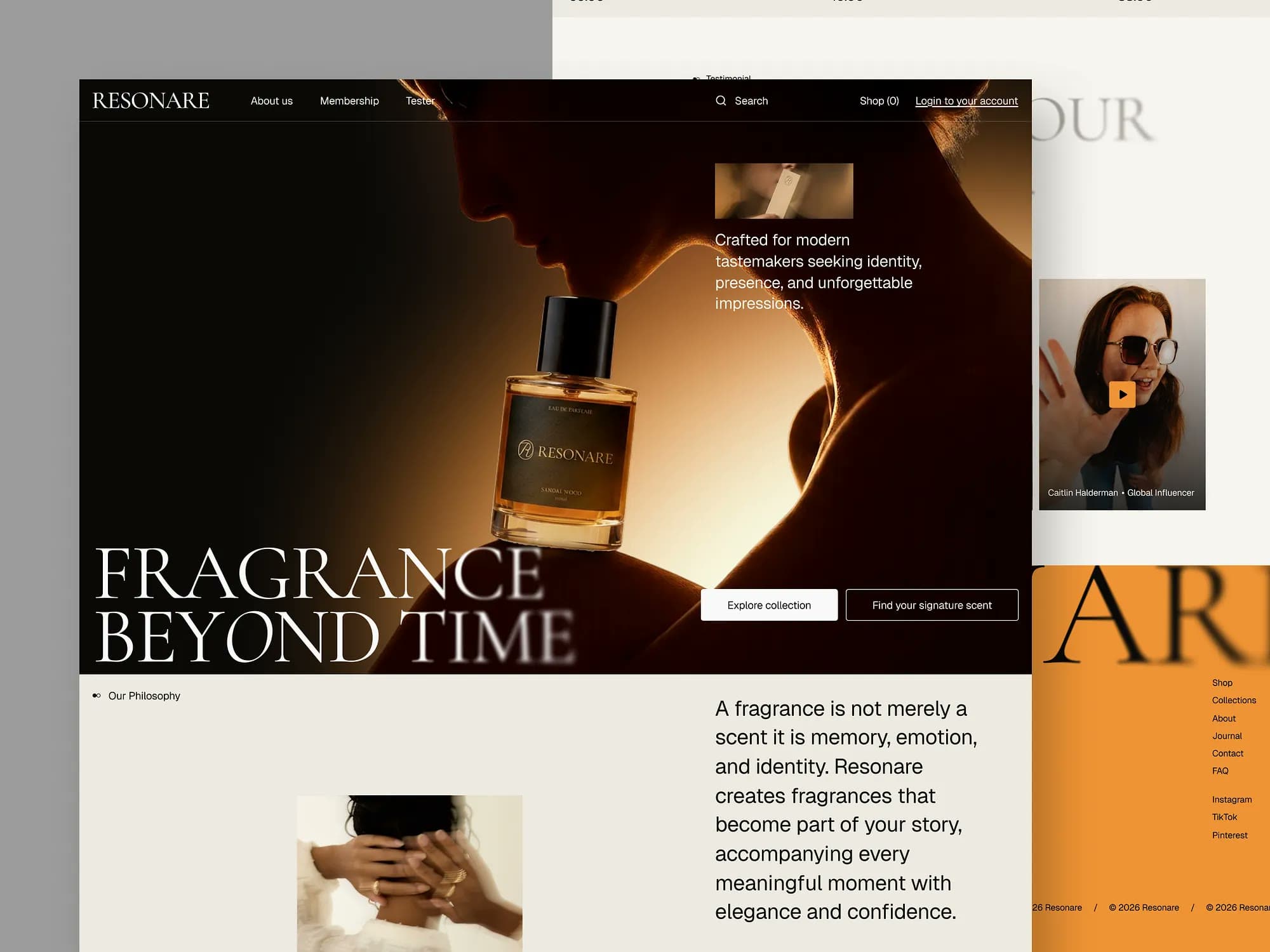 Resonare, e-commerce design, view 5