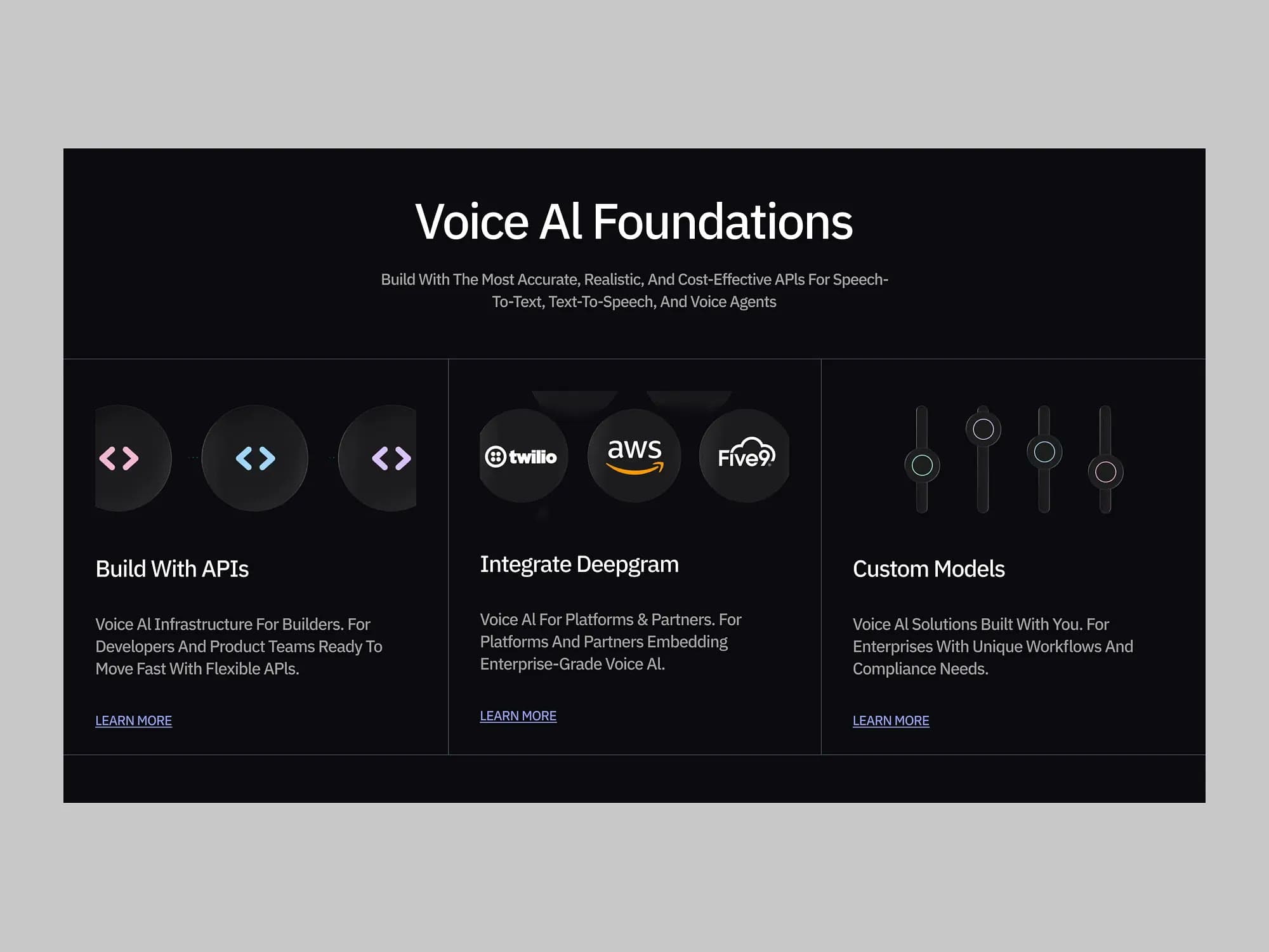 Voxentra, landing page design, view 3