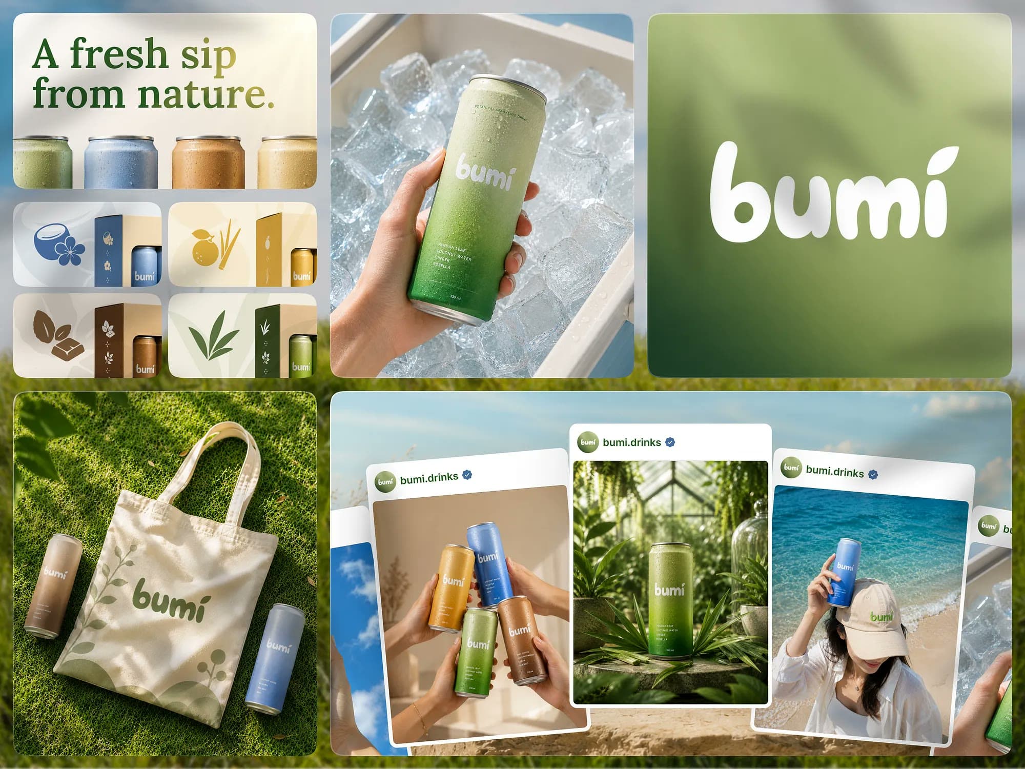 Bumi, branding design, view 1
