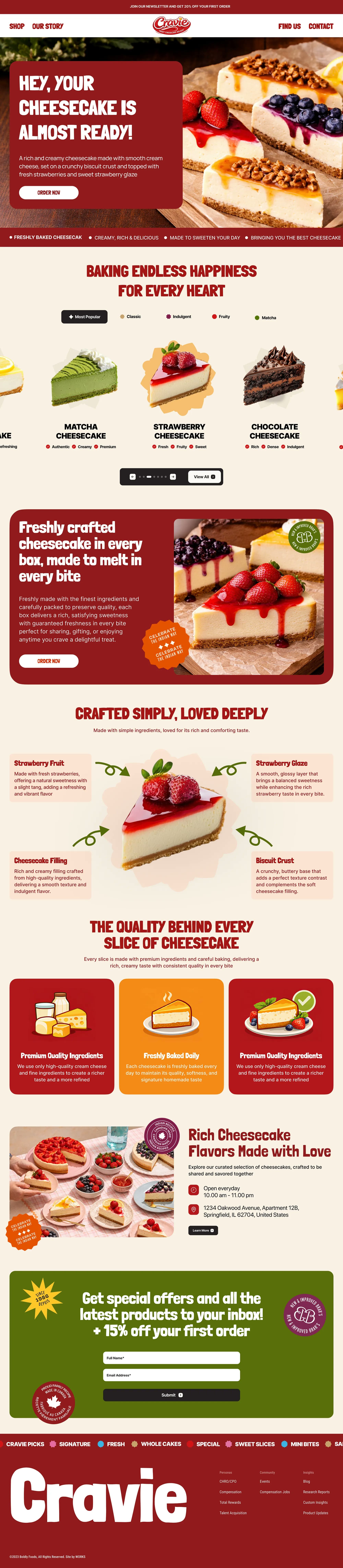 Cravie, e-commerce design, view 2
