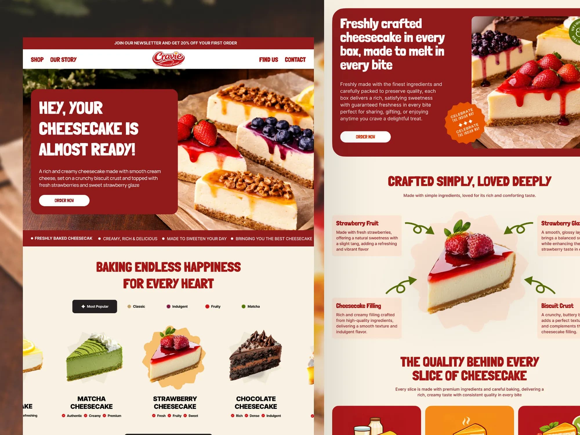 Cravie, e-commerce design, view 4
