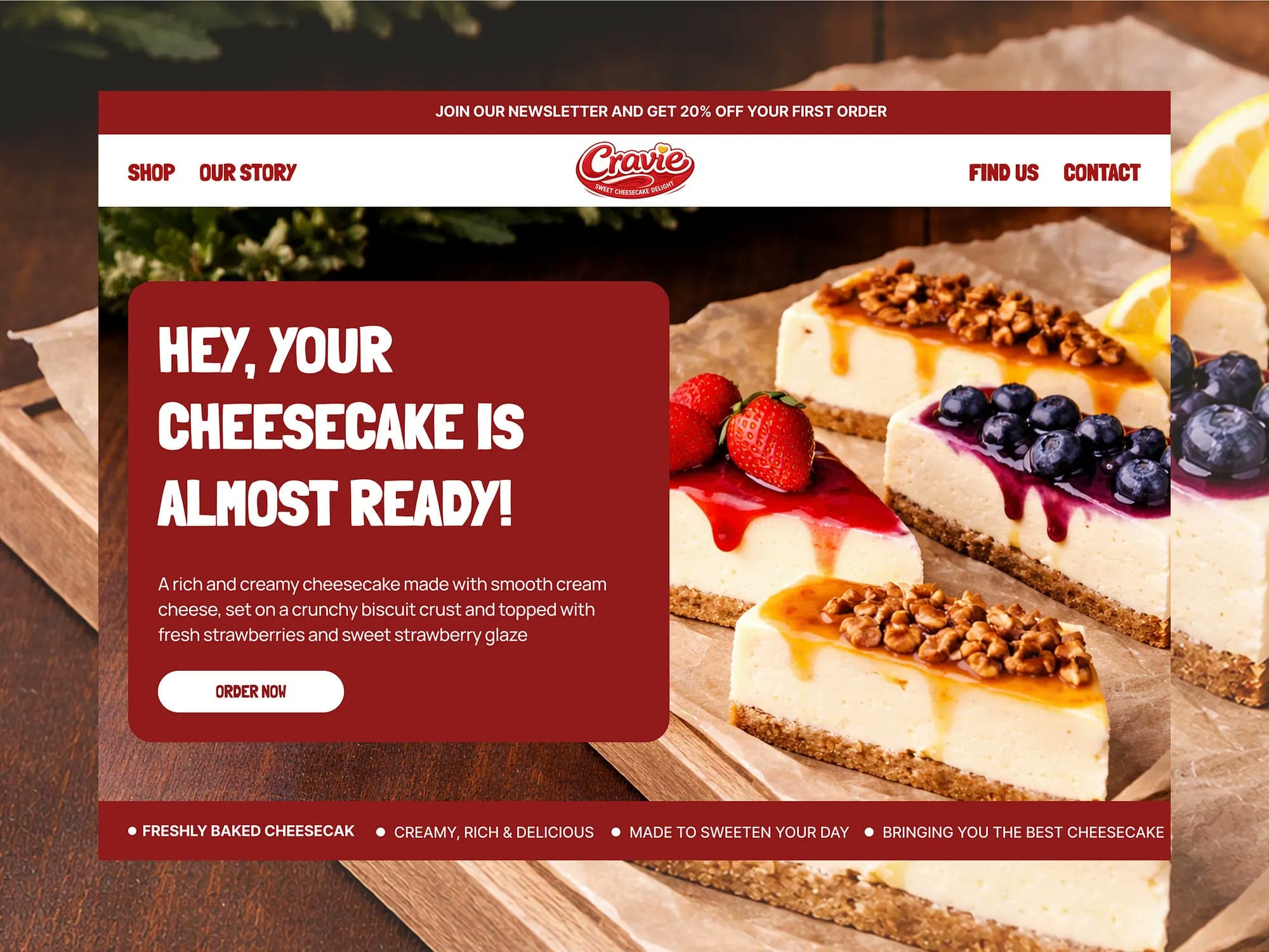 Cravie, e-commerce design, view 5