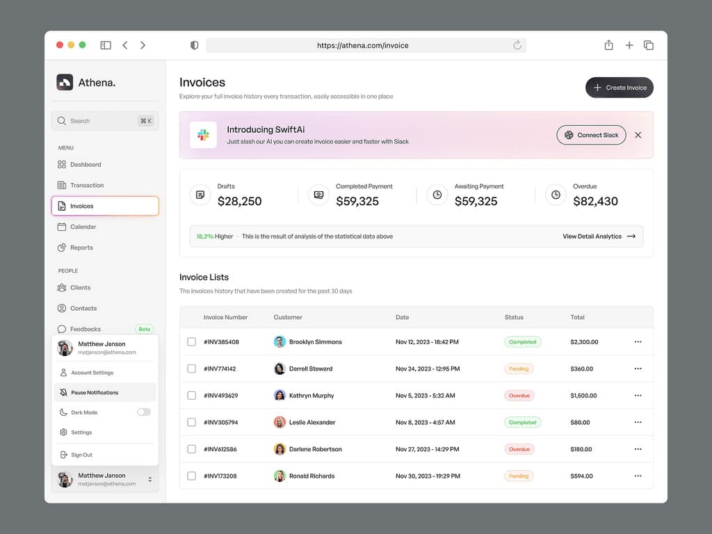 Interfaces, Product UI