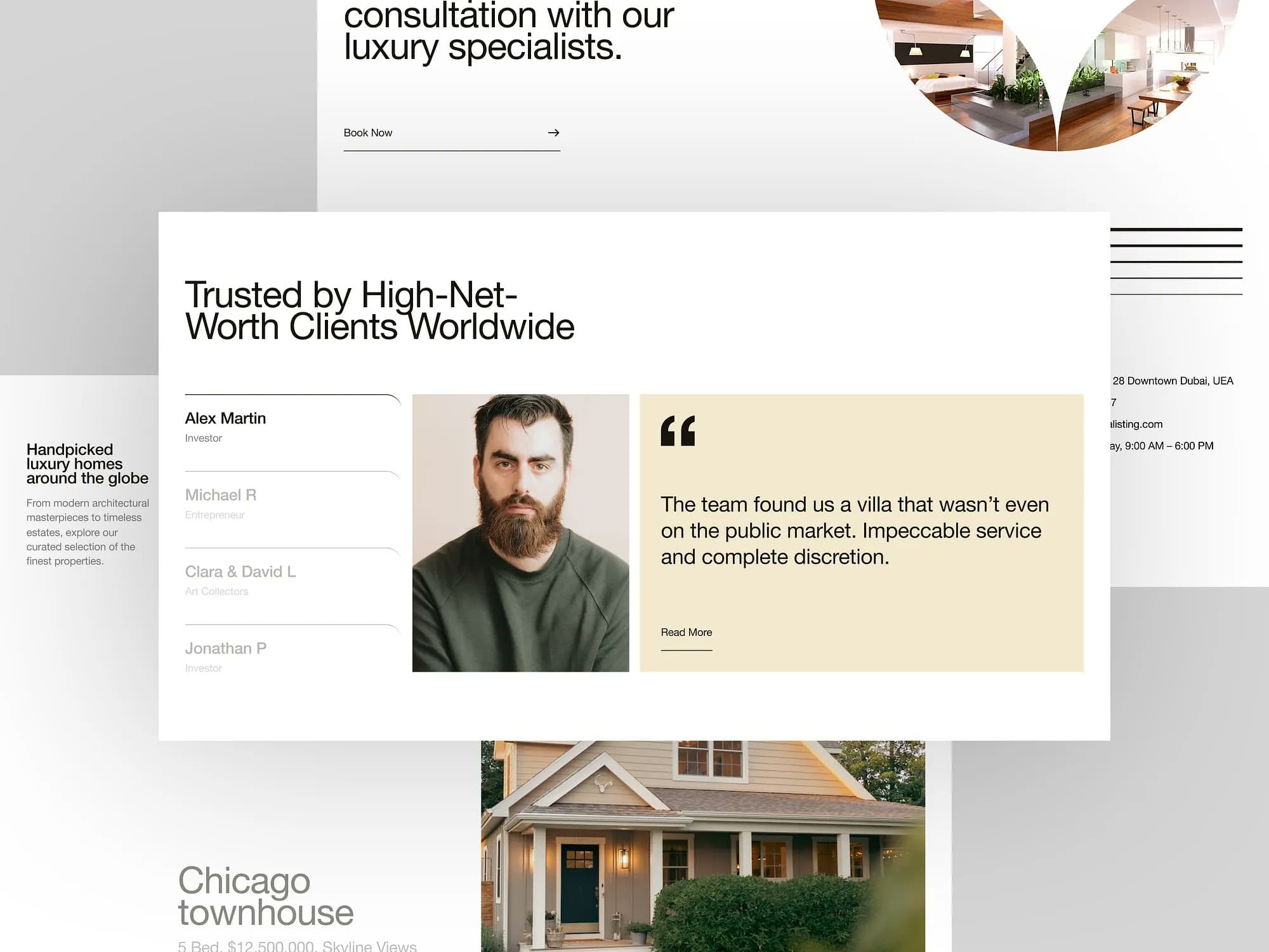 Lentera, landing page design, view 3