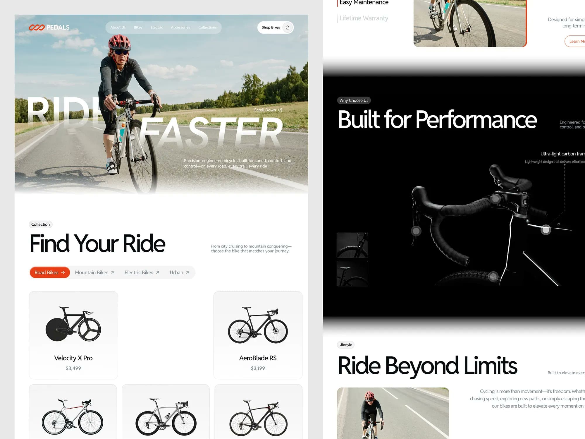 Pedals, E-commerce